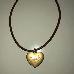 Coach locket necklace